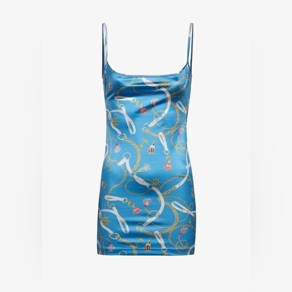 NWT SER.O.YA Lillian Blue Nautical Bodycon Stretch Mini Dress - Picture 7 of 8